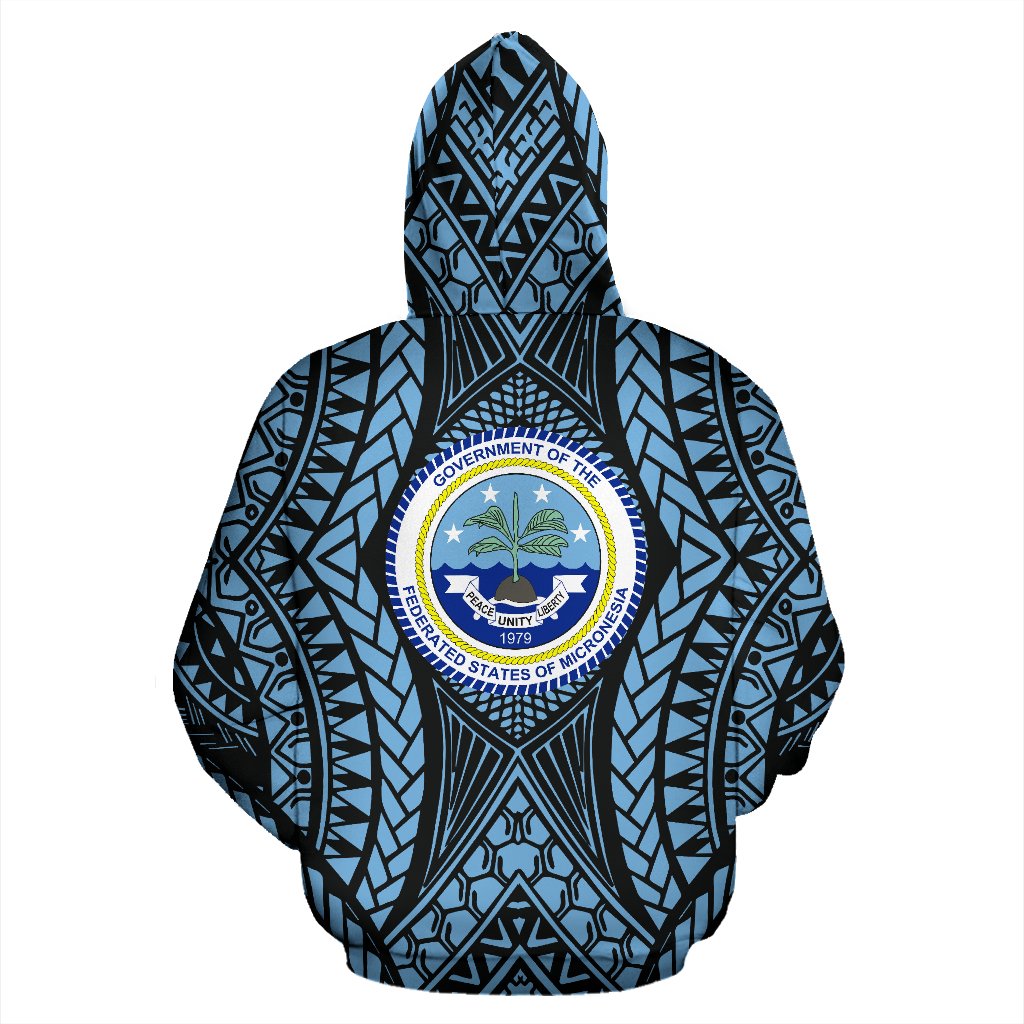 Federated States of Micronesia All Over Hoodie FSM Central Version - Polynesian Pride