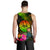 Tahiti Polynesian Personalised Men's Tank Top - Hibiscus and Banana Leaves - Polynesian Pride