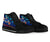 Vanuatu High Top Shoes Blue - Vintage Tribal Mountain - Polynesian Pride