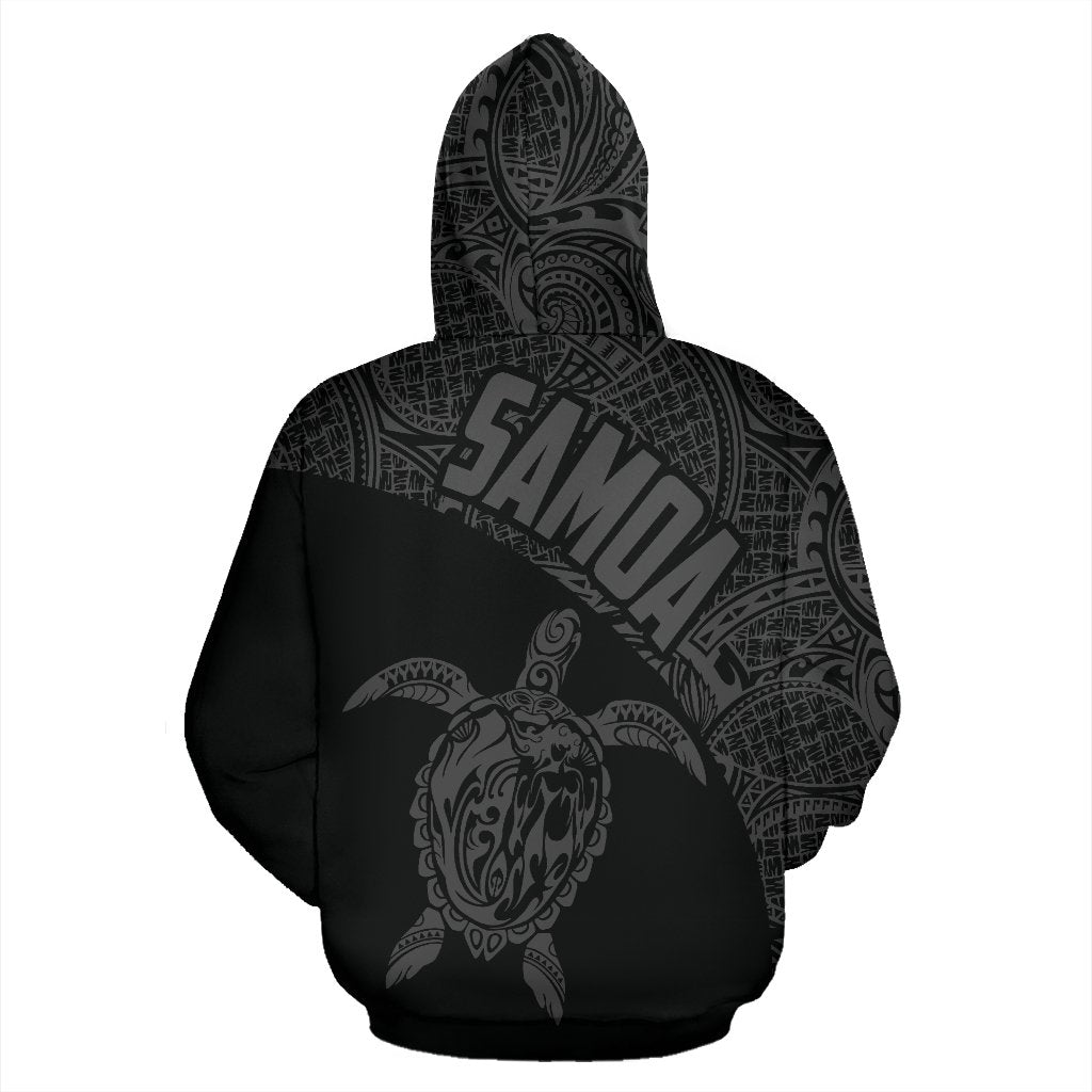 Samoa Hoodie Samoa Turtle Mermaid Polynesian Tattoo Gray Version - Polynesian Pride