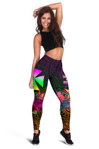 Wallis and Futuna Leggings - Summer Hibiscus - Polynesian Pride