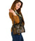 American Samoa Custom Personalised Shoulder Handbag - Polynesian Boar Tusk - Polynesian Pride