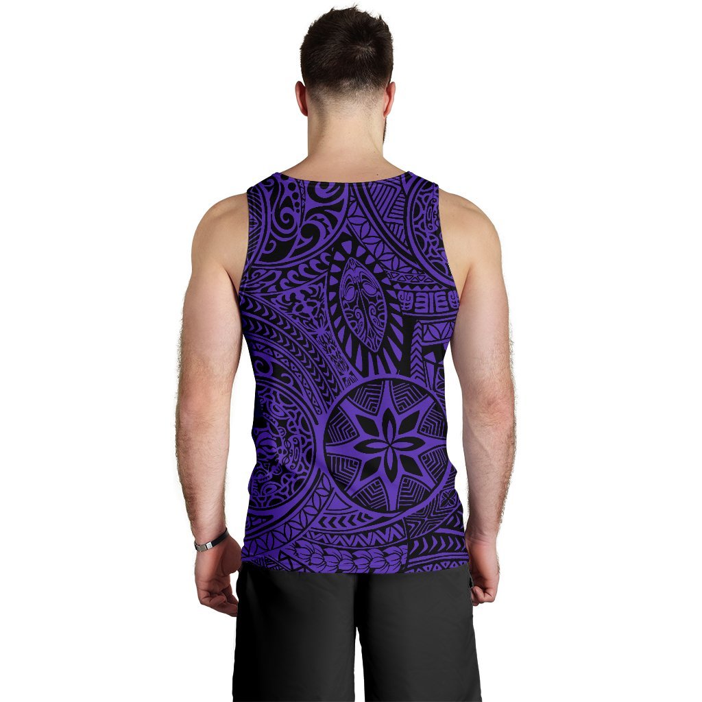 Polynesian Hawaiian Style Tribal Tattoo Violet Hawaii Men's Tank Top - Polynesian Pride