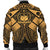 Samoa Polynesian Men's Bomber Jacket - Samoa Gold Seal with Polynesian Tattoo - Polynesian Pride