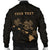 Hawaii Kakau Polynesian Three Turtles Map Personalized Men's Bomber Jacket - Gold - Polynesian Pride