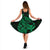 Polynesian Hawaii Midi Dress - Kanaka Maoli Green Turtle - Polynesian Pride