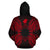Nauru Polynesian ll Over Hoodie Map Red - Polynesian Pride
