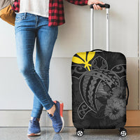 Hawaii Hibiscus Luggage Cover - Harold Turtle - Gray - Polynesian Pride