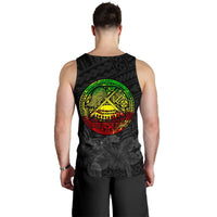 American Samoa Eagle With Seal Men Tank Top Rasta - Polynesian Pride