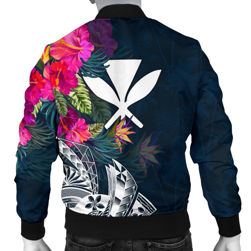 Polynesian Hawaii Men's Bomber Jacket - Summer Vibes - Polynesian Pride