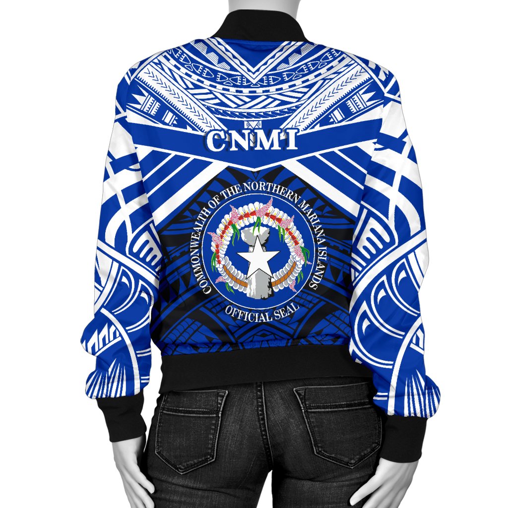 Northern Mariana Islands Rugby Women Bomber Jacket Spirit - CNMI - Polynesian Pride