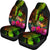 New Caledonia Polynesian Personalised Car Seat Covers - Hibiscus and Banana Leaves - Polynesian Pride