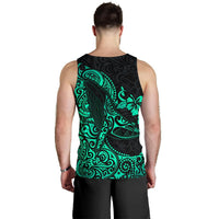 Polynesian Hawaii Men's Tank Top - Polynesian Turquoise Humpback Whale - Polynesian Pride