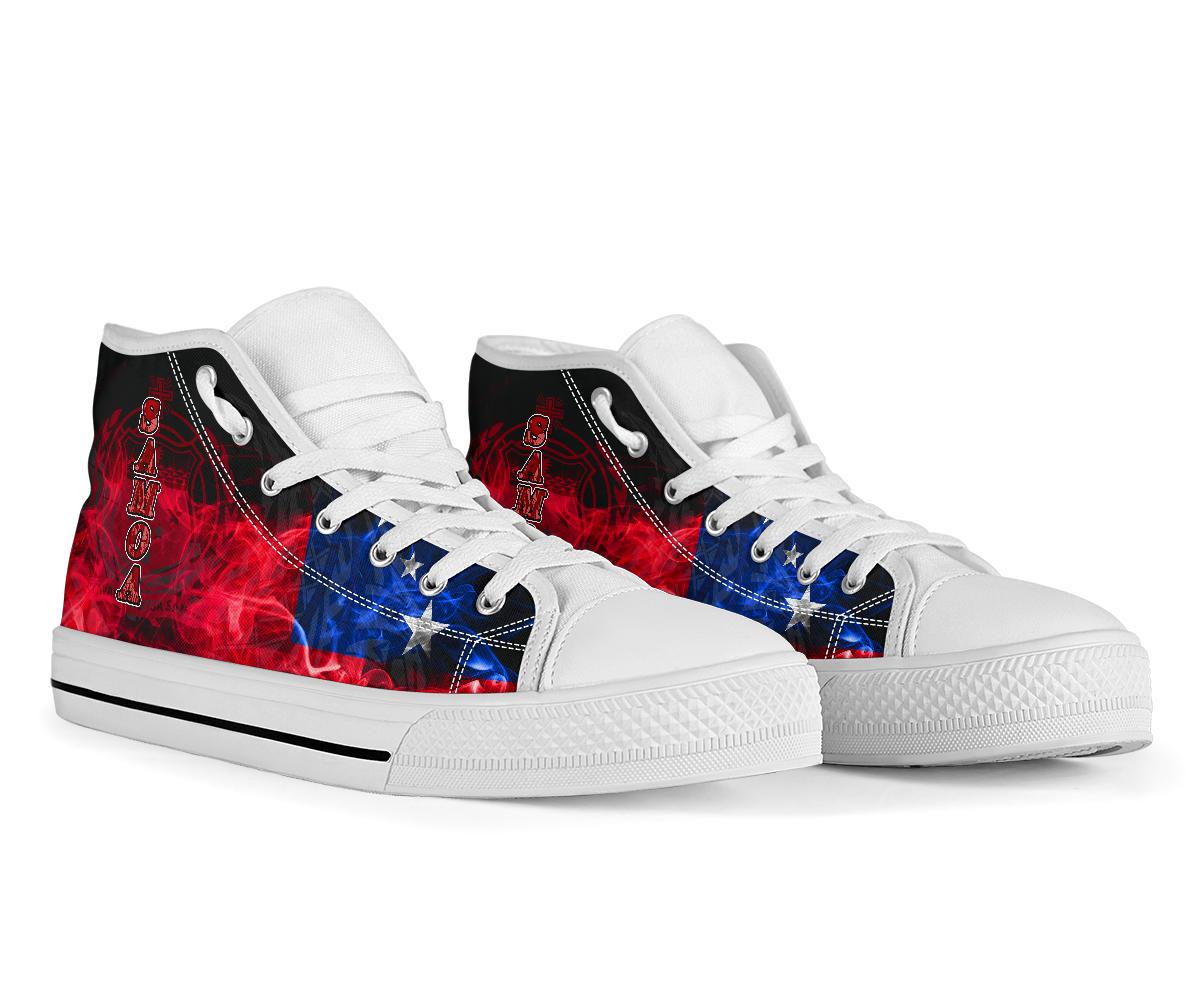 Samoa Polynesian High Top Shoes - Smoking Style - Polynesian Pride