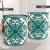Hawaiian Quilt Tradition Turquoise Laundry Basket AH - Polynesian Pride
