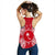Chuuk Polynesian Women Tank Top Map Red White - Polynesian Pride