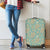 Turtle And Plumeria Luggage Cover Black - Polynesian Pride