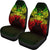 Hawaii Polynesia Car Seat Cover - Sea Turtle Map Reggae - Polynesian Pride