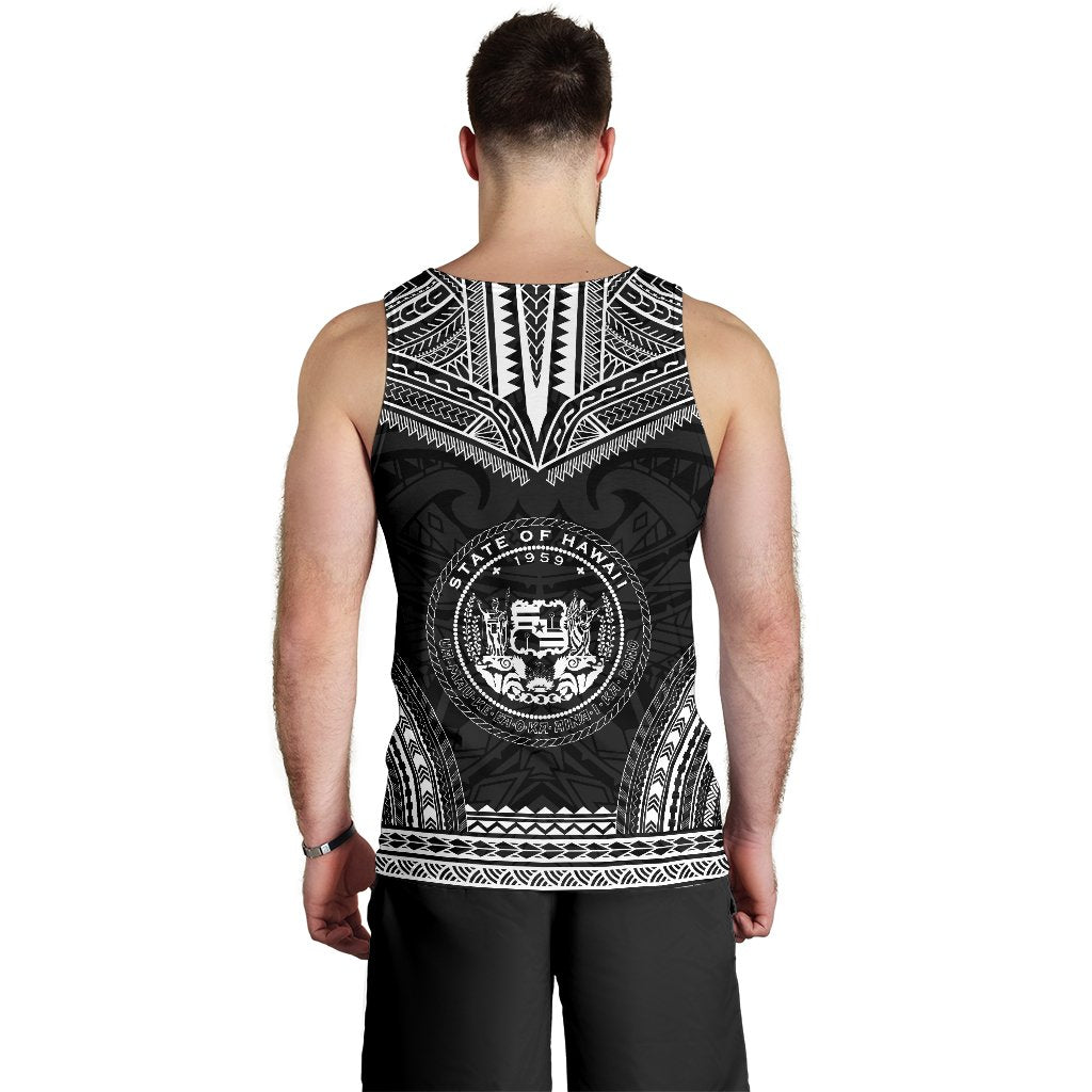 Hawaii Men's Tank Top - Polynesian Chief Black Version - Polynesian Pride