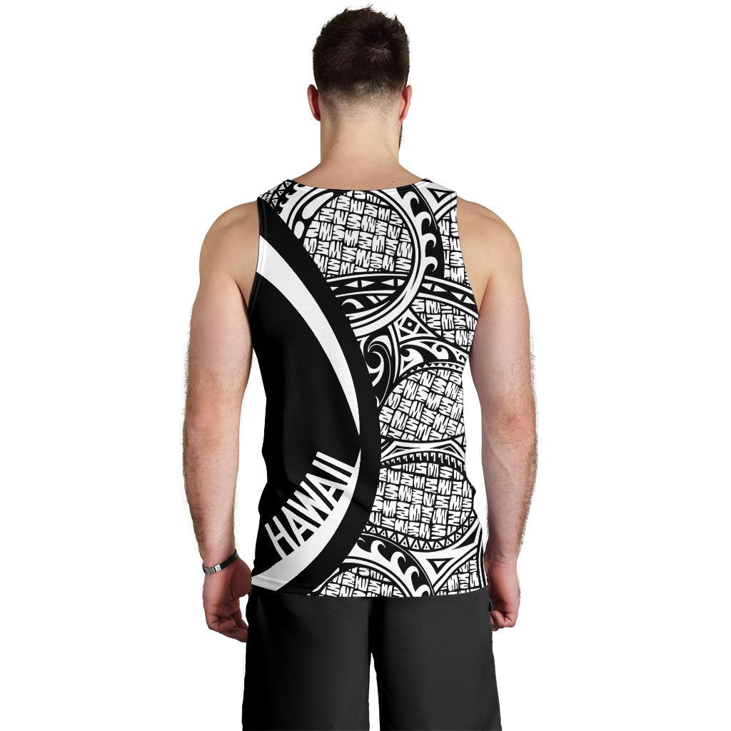 Hawaii White Polynesian Men's Tank Top - Circle Style - Polynesian Pride