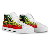 Kosrae State High Top Shoes - Reggage Color Symmetry Style - Polynesian Pride