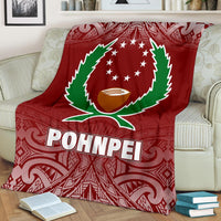 Pohnpei Premium Blanket - Red Fog Style - Polynesian Pride