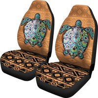 Polynesian Car Seat Covers - Turtle Color Pattern - Polynesian Pride