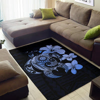 Hibiscus Plumeria Mix Polynesian Turtle Area Rug AH - Polynesian Pride