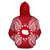 Cook Islands Polynesian ll Over Hoodie Map Red White - Polynesian Pride