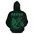 Polynesian Kakau Anchor Hibiscus Hawaii Hoodie Green - Polynesian Pride