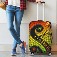 Papua New Guinea Personalised Luggage Covers - PNG Bird And Polynesian Decorative Pattern Reggae - Polynesian Pride