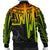 Pohnpei Men's Bomber Jacket - Pohnpei Seal In Heartbeat Patterns Style (Reggae) - Polynesian Pride
