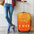 Sun In Leo Zodiac Luggage Covers Polynesian Tattoo Simple - Orange - Polynesian Pride