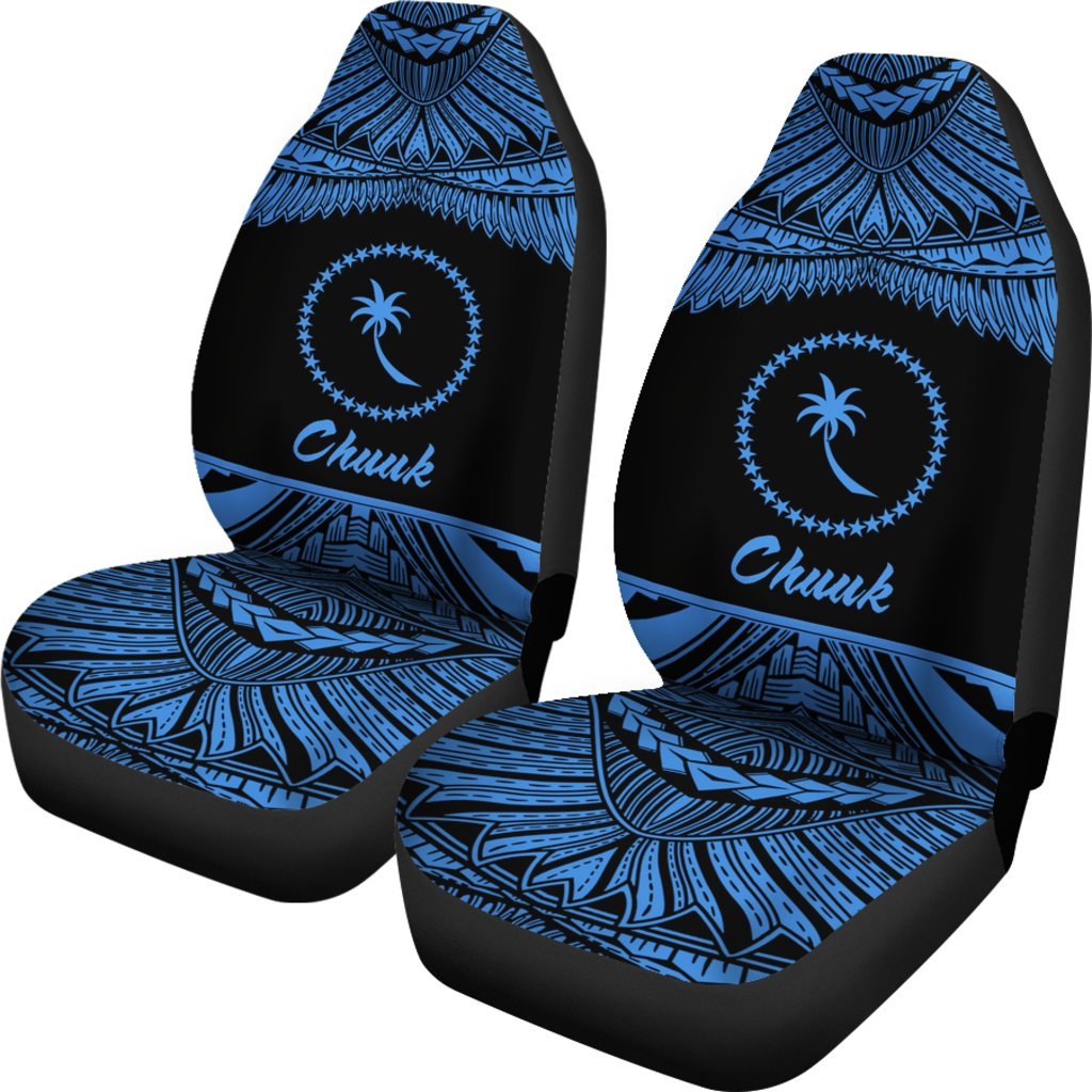 Chuuk Polynesian Car Seat Covers - Pride Blue Version - Polynesian Pride