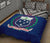 Samoa Polynesian Quilt Bed Set - Samoa Coat Of Arms Blue Version - Polynesian Pride