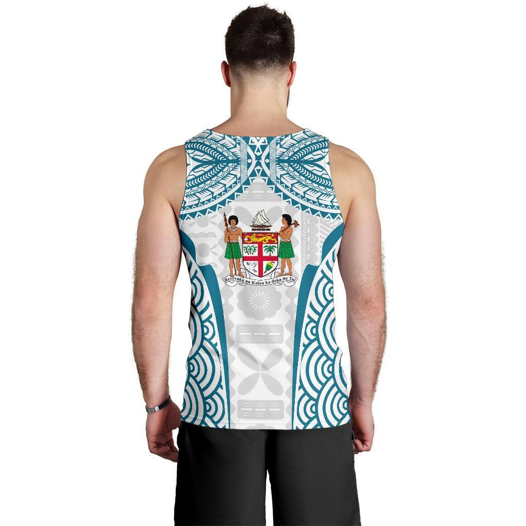 Fiji Tapa Men's Tank Top Coat Of Arms Th5 - Polynesian Pride