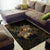 hawaii Rug - Turtle Strong Pattern Hibiscus Plumeria Gold AH - Polynesian Pride