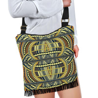 Polynesian Tribal Crossbody Boho Handbag Yellow - Polynesian Pride
