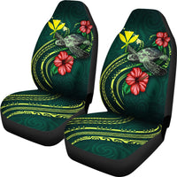 Hawaii Polynesian Car Seat Covers - Green Turtle Hibiscus - Polynesian Pride