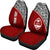 Guam Custom Personalised Car Seat Covers - Guam Coat Of Arms Polynesian Red Curve - Polynesian Pride