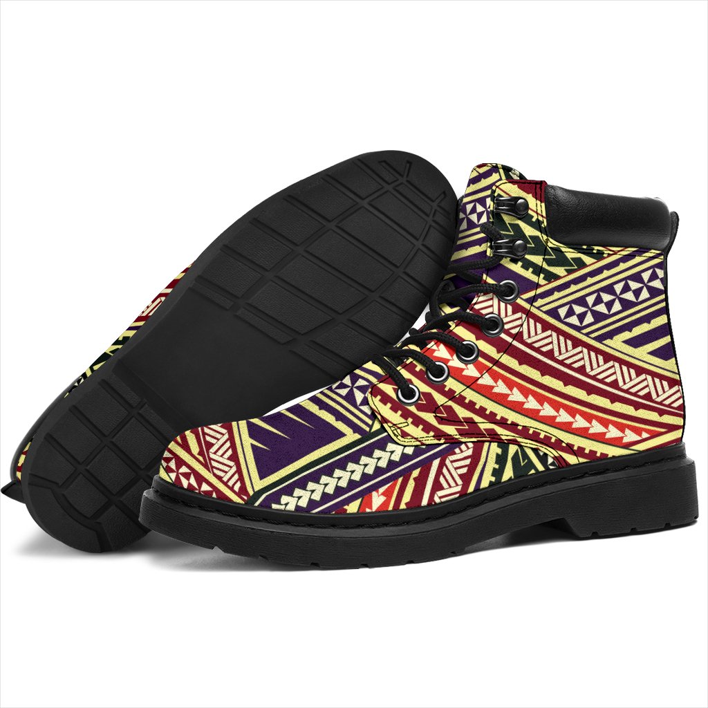 Polynesian 11 Season Boots - Polynesian Pattern - Polynesian Pride