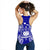 Samoa Polynesian Women Tank Top Map Blue - Polynesian Pride