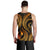 Yap Micronesian Men Tank Top - Gold Plumeria - Polynesian Pride
