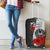 Tahiti Polynesian Luggage Covers - Coat Of Arm With Hibiscus White - Polynesian Pride