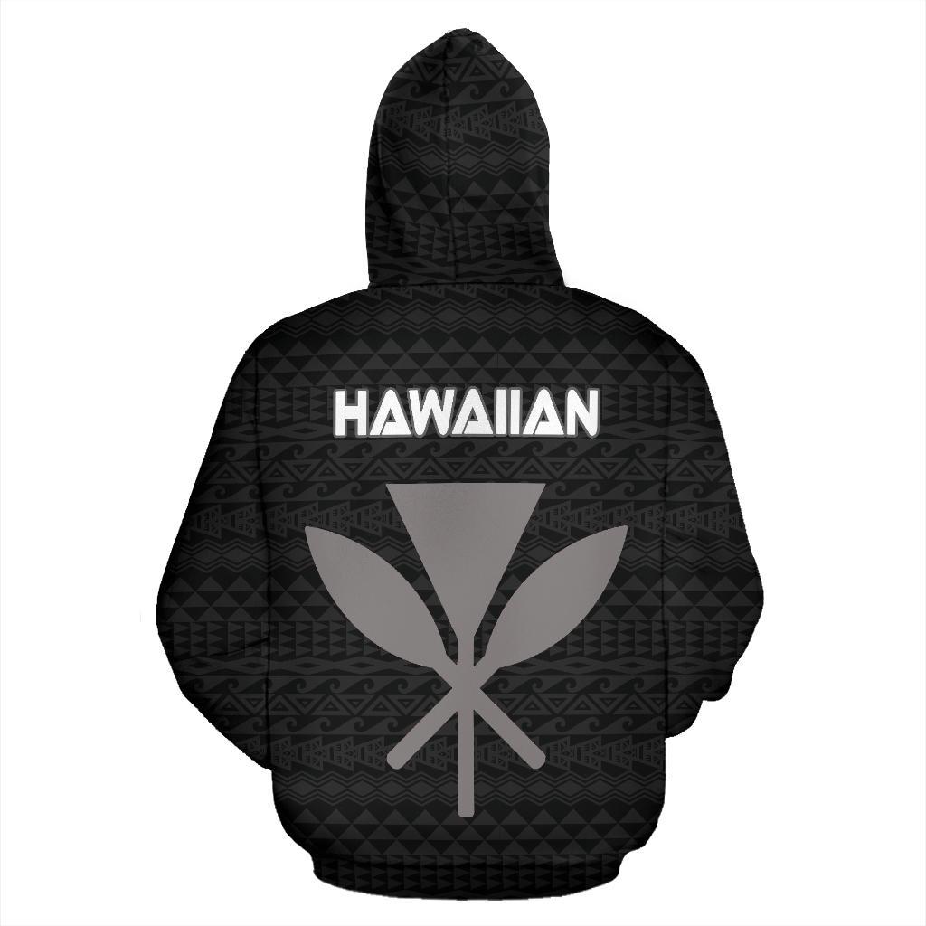 Polynesian Hawaii Zip up Hoodie Hina Hawaiian God of the Myths and Legends - Polynesian Pride