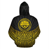 Federated States of Micronesia Polynesian Hoodie Gold Pride Map nd Seal - Polynesian Pride