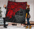 Guam Polynesian Premium Quilt - Guam Coat Of Arms & Red Turtle Hibiscus - Polynesian Pride