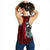 Pohnpei Micronesia Women's Racerback Tank Red - Turtle With Hook - Polynesian Pride