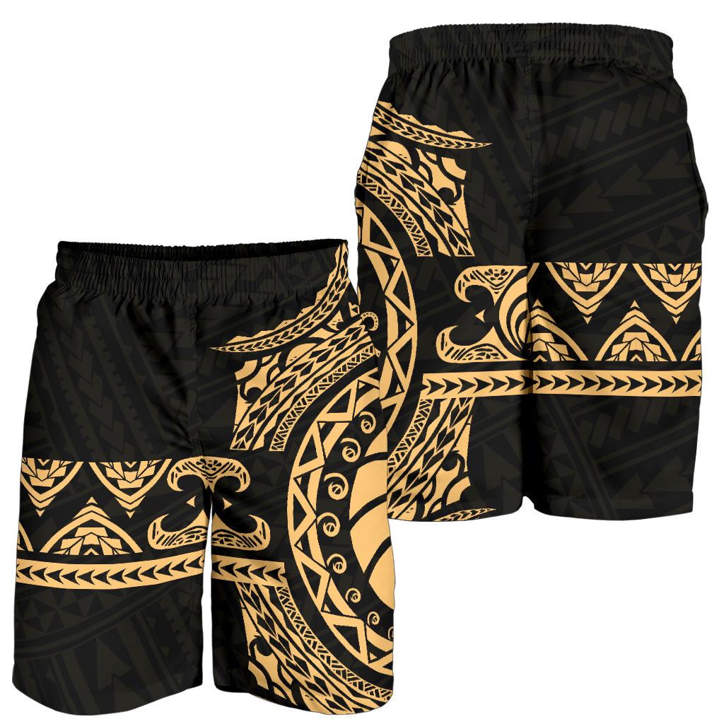 Polynesian All Over Print Men's Short - Gold Version - Polynesian Pride