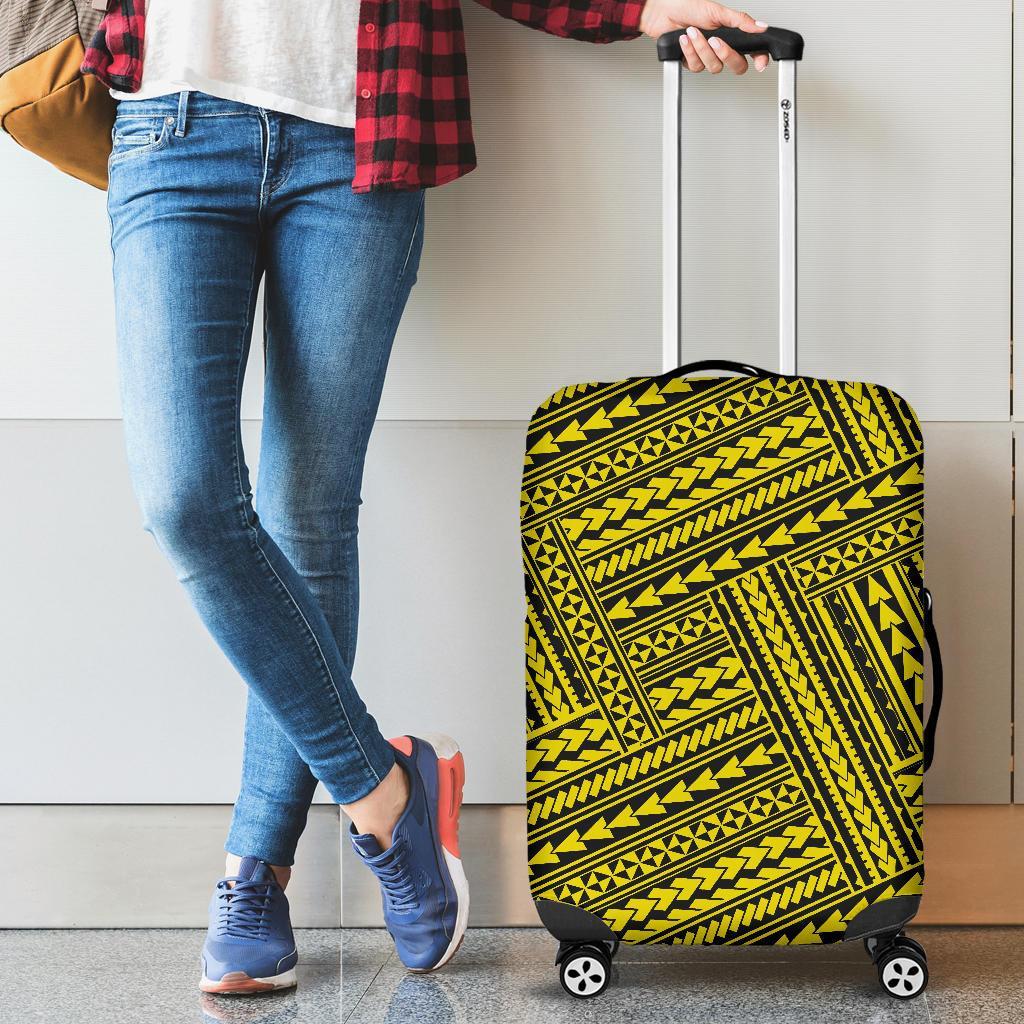 Polynesian Nation Yellow Luggage Covers Yellow - Polynesian Pride